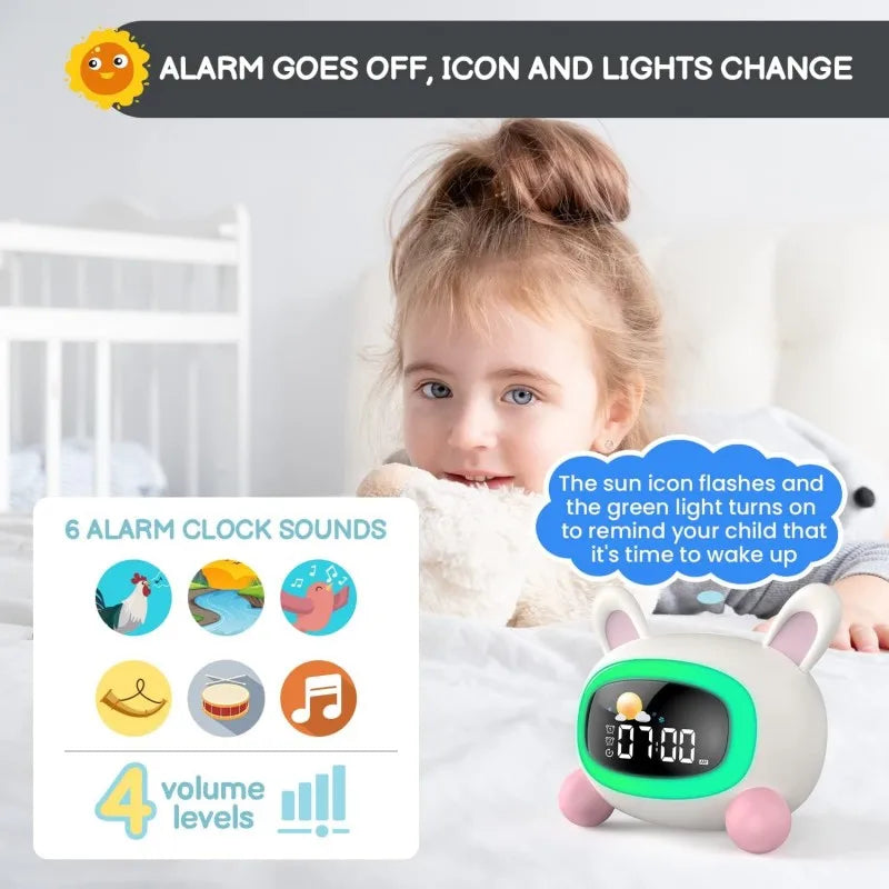 Sleep Training Animal Kids Clock