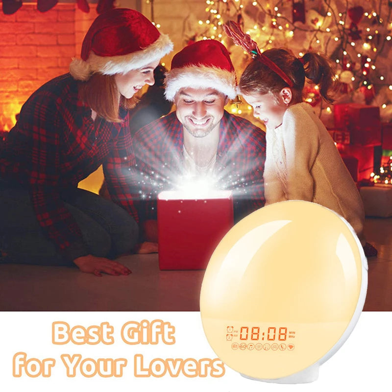 Wake-Up Light Alarm Clock with Sunrise & Sunset Simulation