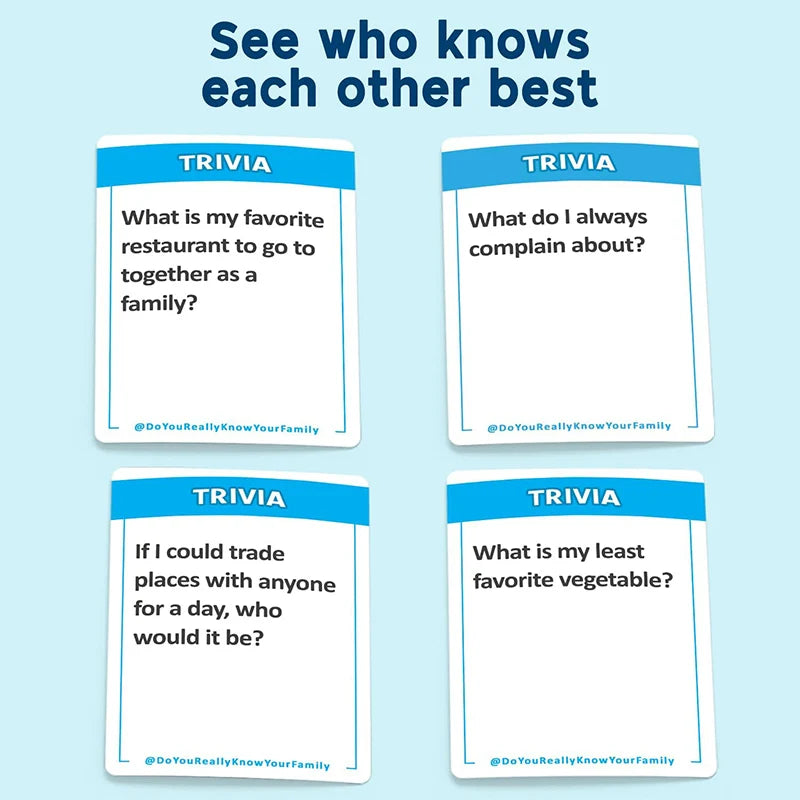 “Do You Really Know Your Family?” – Fun Conversation Starter Card Game for All Ages