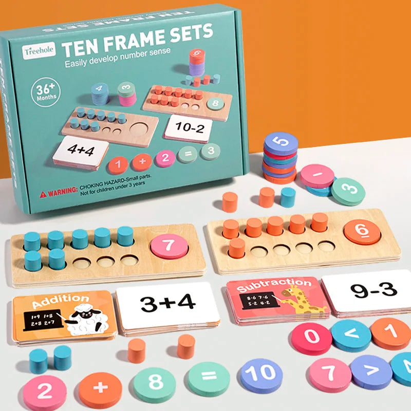 Children's Wooden Number Board