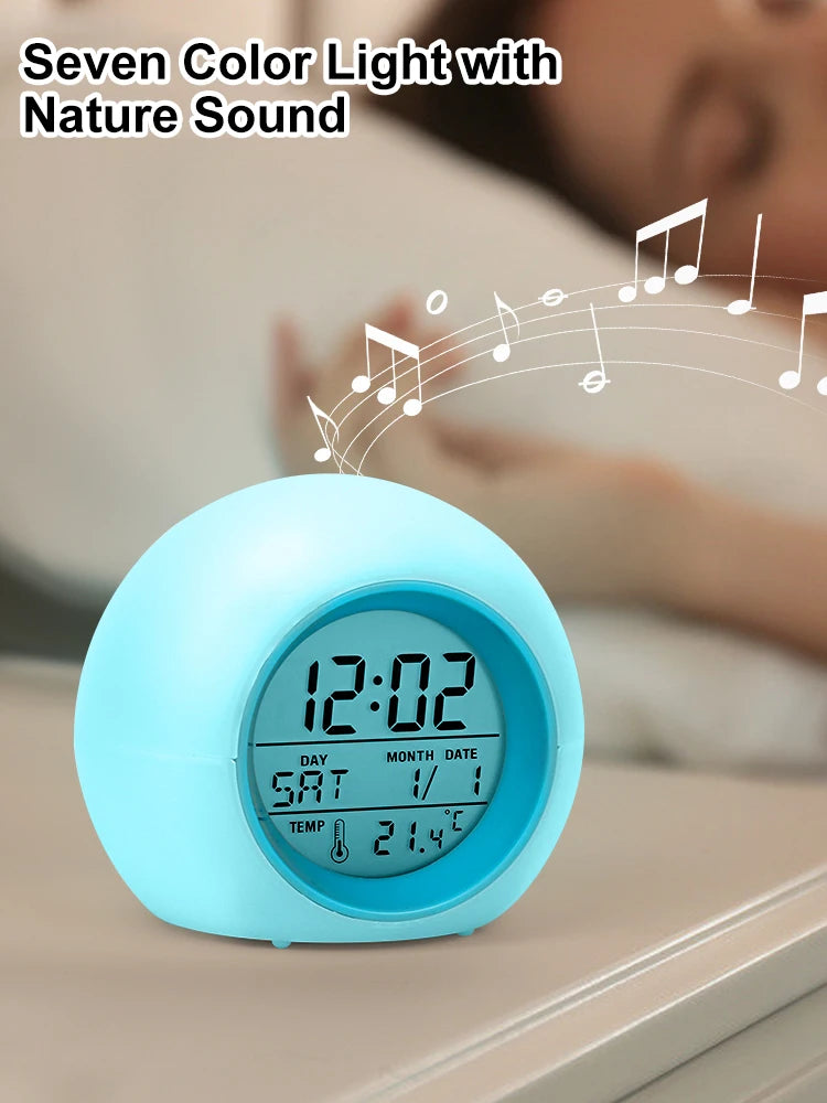 Kids Colourful Circular Alarm Clock