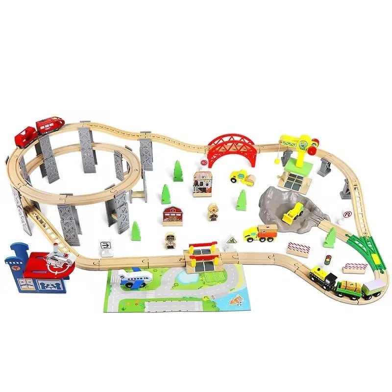 Wooden Montessori Stacking Toy – Colourful Shape Sorter for Toddlers (Educational & Developmental)